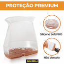 Protetor de silicone para pés de cadeira com logo Casa Bella