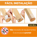 Instalação de protetor para pés de cadeira com logo Casa Bella